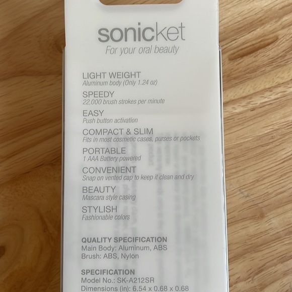 Sonicket Ultrasonic Battery Powered Tooth Brush ✨🦷🤍 - Picture 5 of 6